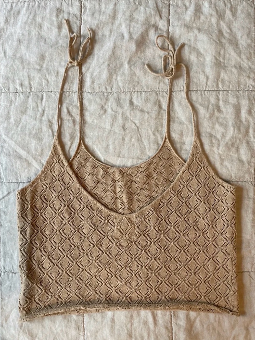 Raised by Water Tie-Shoulder Summer Tank Top